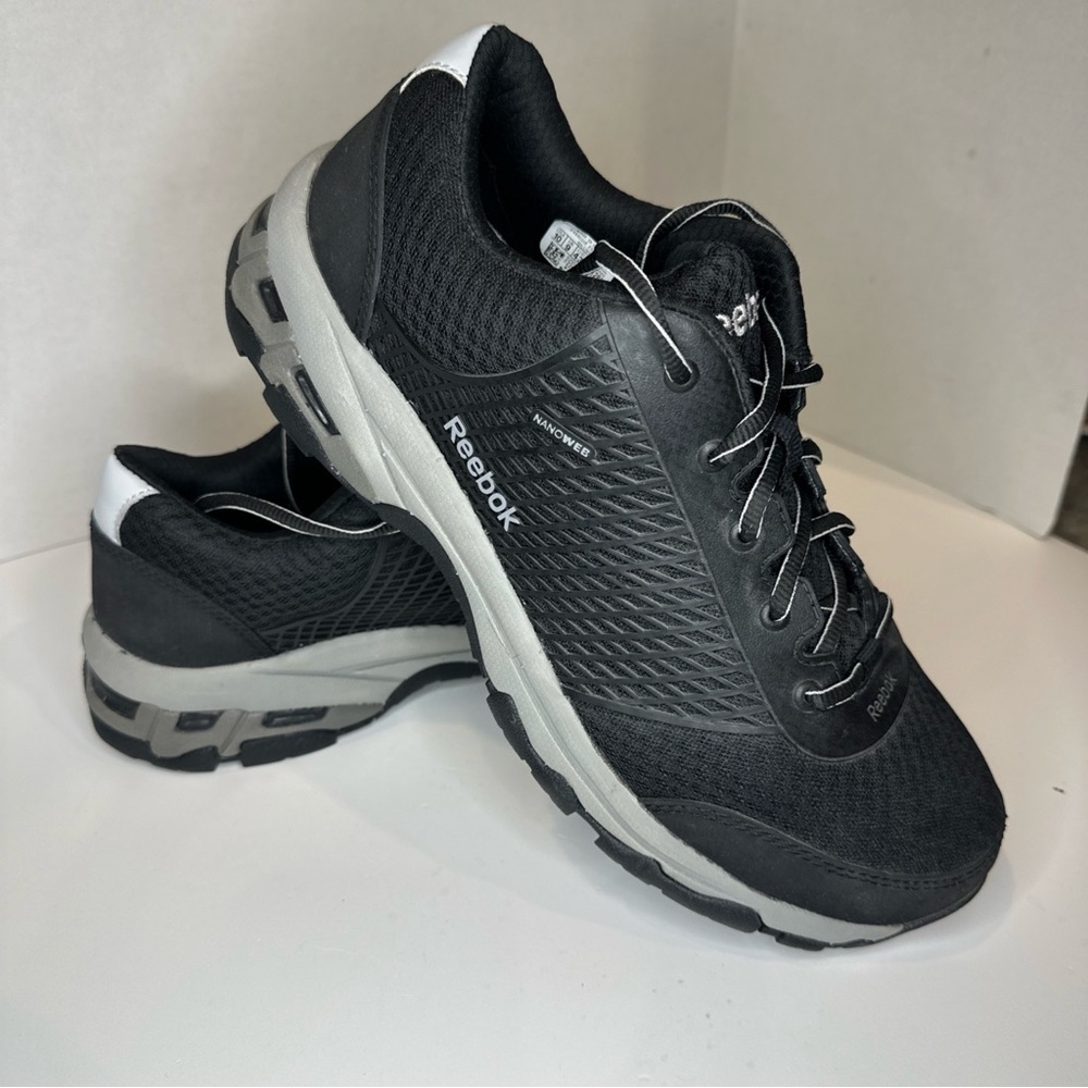 Reebok Mens Heckler Black Safety Composite Toe Shoes Size 10 Medium